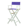 30 Directors Chair White Frame-Purple Canvas