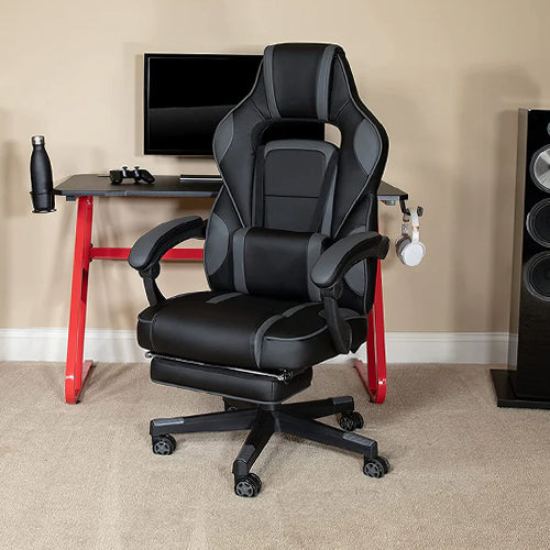 Upgrade Your Gaming Setup with a Red Gaming Desk with Cup Holder: A Perfect Blend of Style and Functionality!