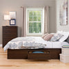 platform bed with drawers queen