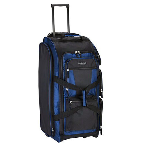 Travel with Ease: Get Organized with Our 30 Inch Multi-Pocket Upright Rolling Duffel Bag