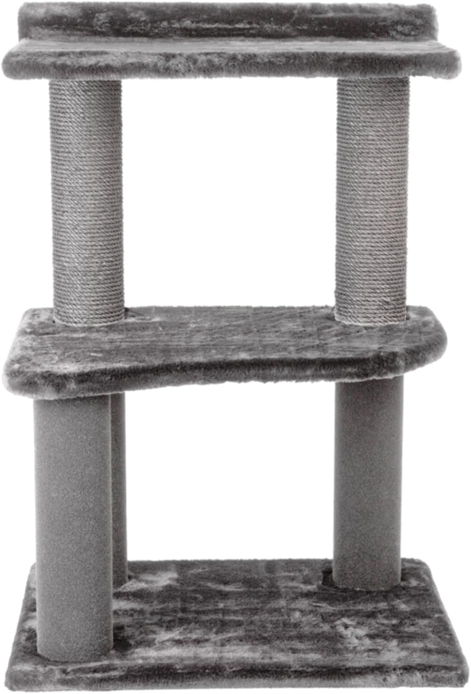 34 Inch Classic Comfort for Indoor Modern Premium Cats and Kittens Scratching Tower Larger Base for Better Stability, (Grey)