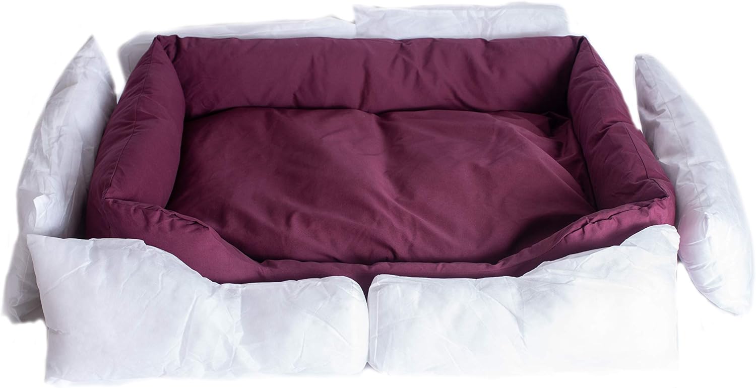Armarkat Pet Bed 49-Inch by 35-Inch D01FJH-Xtra Large, Burgundy