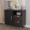 Wood Top Buffet in Dark Brown