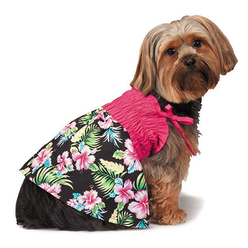 Casual Canine Hawaiian Breeze Sundress for Small/Medium Dogs - Bring Tropical Vibes to Your Pet's Wardrobe!