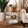 Side table for living room with drawers