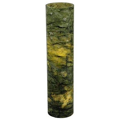 Tiffany Green Cylindre Shade - 3.4" W x 15.75" H - Elegant and Vibrant Design