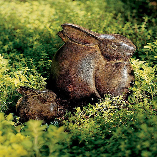 Add a Whimsical Touch to Your Easter Decor with our Moon Bunny Garden Statue