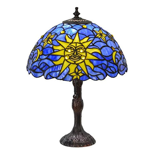 Illuminate Your Space with the Stunning 16.5InchH Sun Moon & Stars Table Lamp - Perfect for any Room!