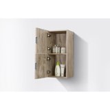 Kube SLBS28-NW Bliss 12" Wide by 24" High Linen Side Cabinet With Two Doors in Nature Wood Finish