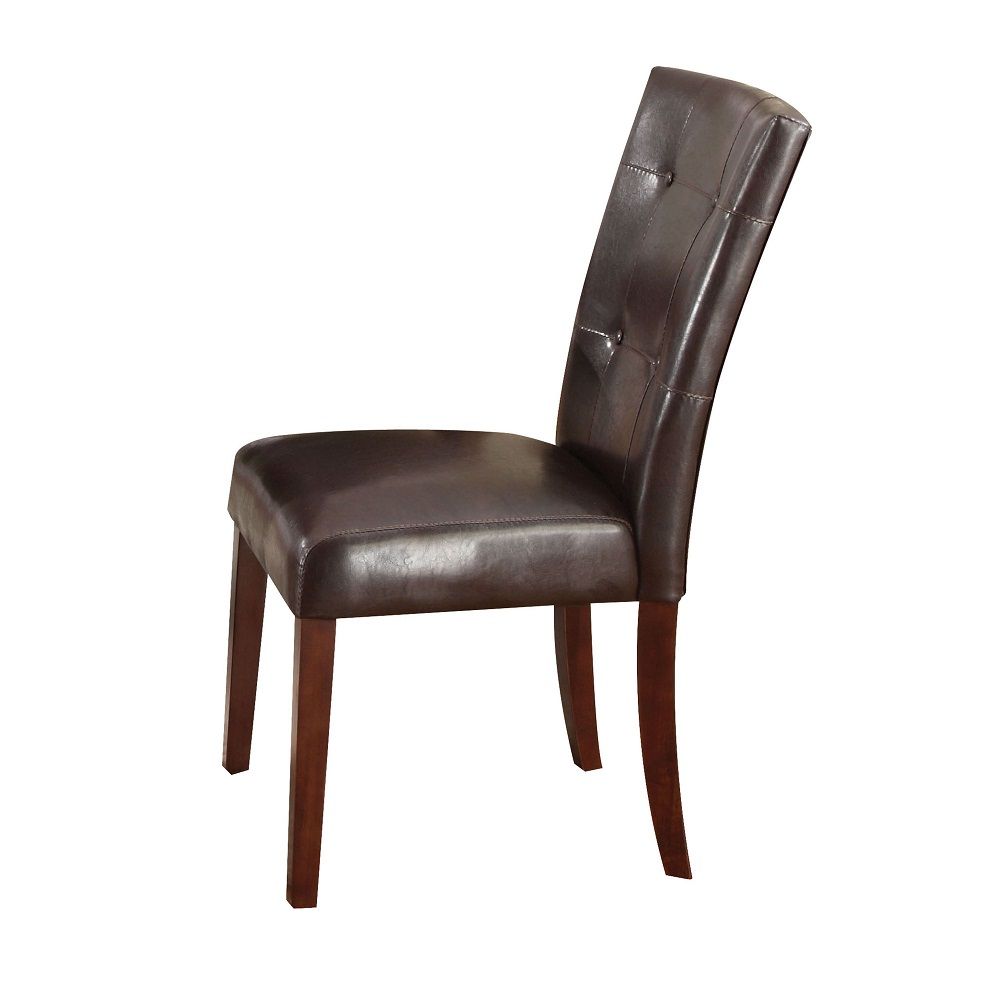 Acme Britney Side Chair in Espresso and Walnut (Set of 2)