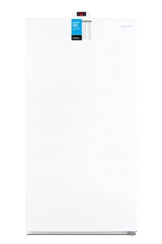 Summit Appliance FFUF194 33" Wide Upright All-Freezer, Electronic Thermostat, 17 cu.ft Capacity, No-Frost Operation, Adjustable Shelves, Interior LED Lighting, RHD Swing, Sealed back