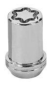 MCGARD 25257 Chrome Tuner Style Cone Seat Wheel Locks (M12 x 1.5 Thread Size) - Set of 4