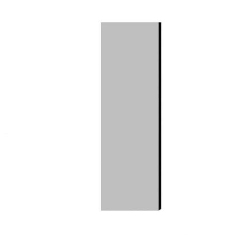 Salsbury Industries Double End Side Panel - for 5 Feet High - 18 Inch Deep Designer Wood Locker - Without Sloping Hood - Gray