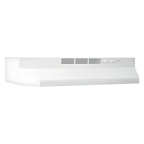 Broan-NuTone 412401 Non-Ducted Under-Cabinet Ductless Range Hood Insert, 24-Inch, White