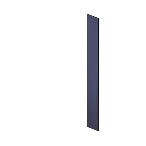 Salsbury Industries Side Panel - for 5 Feet High - 15 Inch Deep Designer Wood Locker - with Sloping Hood - Blue