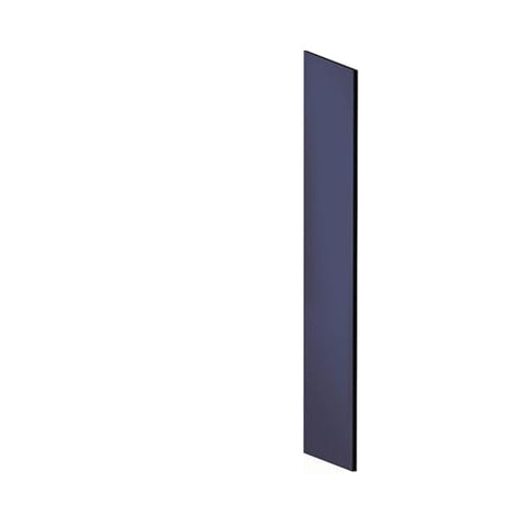 Salsbury Industries Side Panel - for 5 Feet High - 18 Inch Deep Designer Wood Locker - with Sloping Hood - Blue