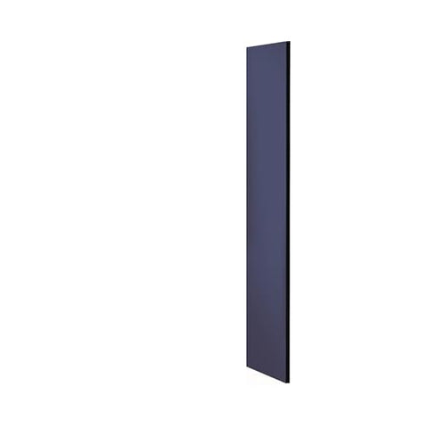 Salsbury Industries Side Panel - for 5 Feet High - 18 Inch Deep Designer Wood Locker - Without Sloping Hood - Blue
