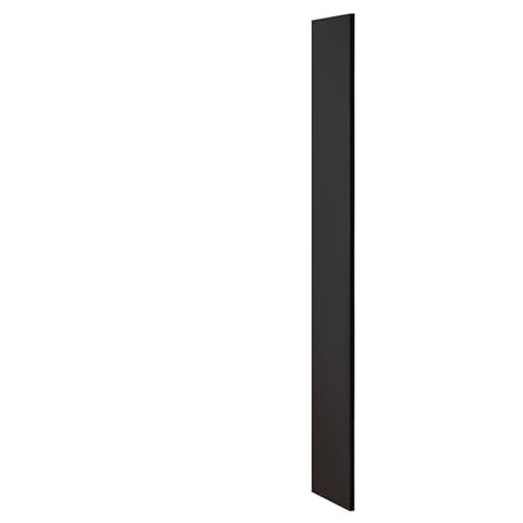 Salsbury Industries Side Panel - for 6 Feet High - 15 Inch Deep Designer Wood Locker - Without Sloping Hood - Black