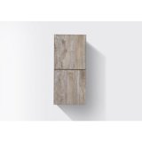 Kube SLBS28-NW Bliss 12" Wide by 24" High Linen Side Cabinet With Two Doors in Nature Wood Finish