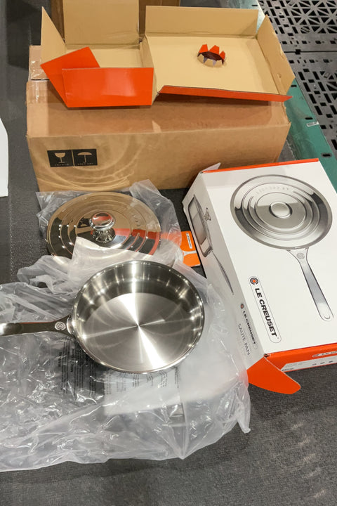 Le Creuset Tri-Ply Stainless Steel Saute Pan, 3 qt.