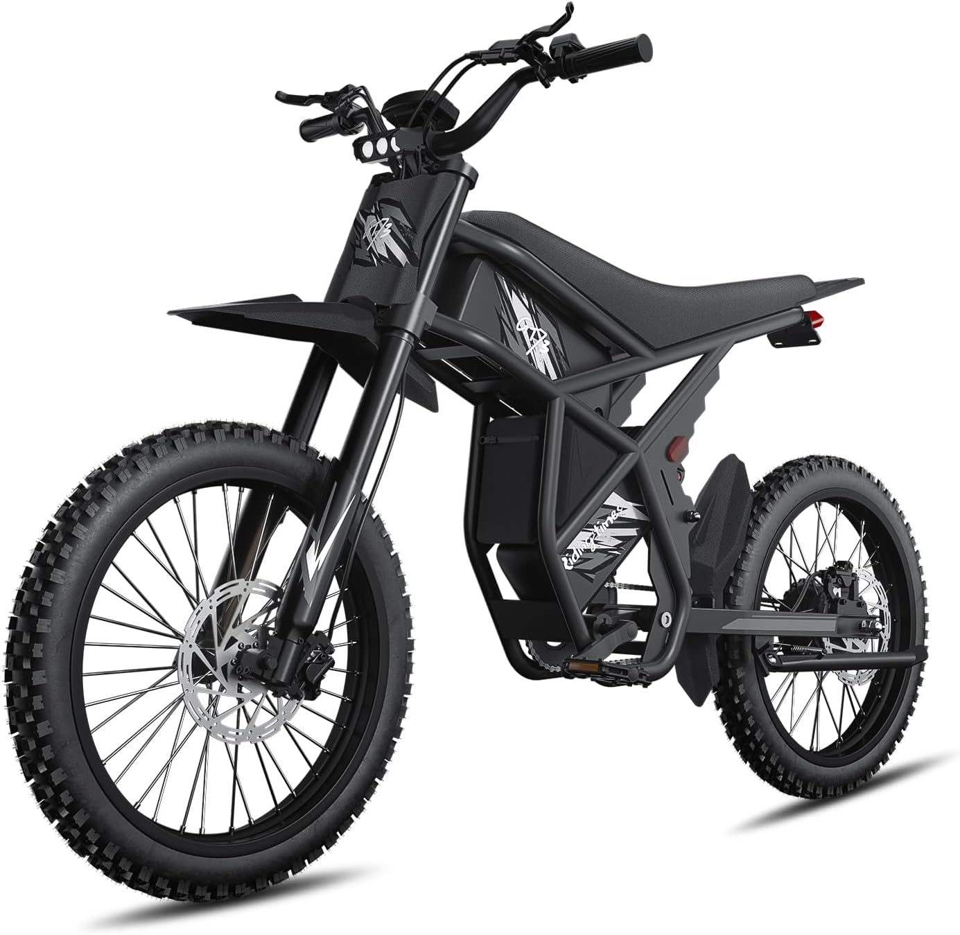 GT73 Electric Dirt Bike for Adults - 2000W Motor, 1747Wh Dual Battery, 37 MPH Speed, 85 Mile Range, 25" Motorcycle Tires, Dual Hydraulic Brakes, 6-Layer Full Suspension for Off-Road Adventures