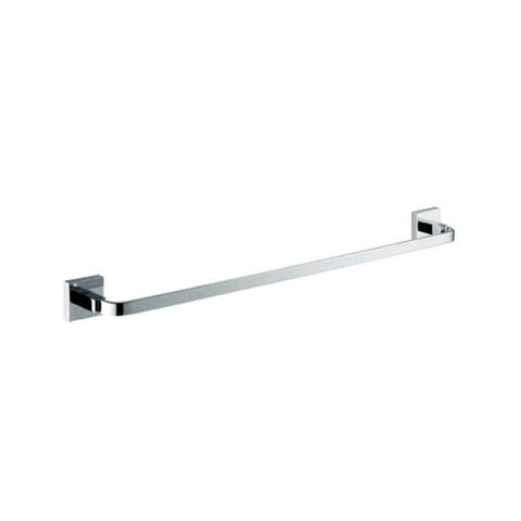 Oakestry Aqua Squadra 24 Inch Floating Brushed Stainless Steel Rust-Proof Brushed Finish Wall Mount Towel Bar Modern Bathroom Fixture with Easy Installation