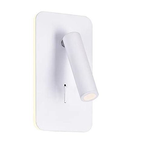 CWI Lighting Private I Contemporary Metal LED Sconce with Dimmer in White