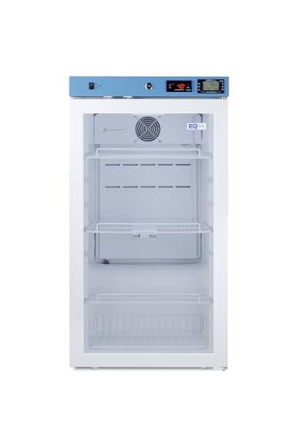 EQTemp 3.17 cu. ft Vaccine Refrigerator, NSF/ANSI 456 Certified, Medical Storage, Glass Door- ACR32GNSF456