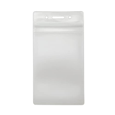Advantus 75524 Resealable ID Badge Holder, Vertical, 2 7/8 x 4 5/16, Clear, 50/Pack