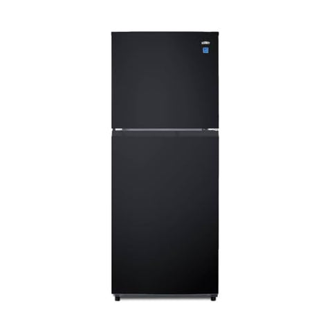 Summit 24" Refrigerator, Refrigerator - Freezer, With Ice Maker, Black- FF1087BIM