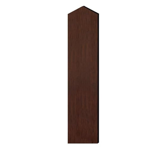 Salsbury Industries Double End Side Panel - for 6 Feet High - 15 Inch Deep Designer Wood Locker - with Sloping Hood - Mahogany