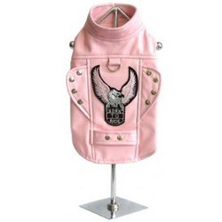 Doggie Design Born To Ride Motorcycle Harness Jacket - Pink
