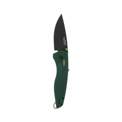 SOG Aegis AT Ambidextrous Outdoor Pocket Easy to Carry Folding Knives | CRYO D2 Stainless Steel Blade | AT-XR Lock, Forest/Moss