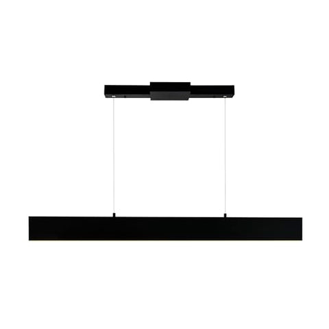CWI Lighting Krista 36-Inch Integrated LED Linear Chandelier, Satin Black Finish for Dining Rooms, Living Rooms, and Pool Tables