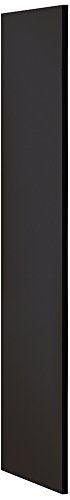 Salsbury Industries 30043BLK 24-Inch Deep Side Panel for Open Access Designer Locker and Designer Gear Locker without Sloping Hood, Black