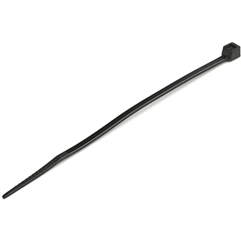 StarTech.com 4"(10cm) Cable Ties - 3/32"(2.5mm) Wide, 7/8"(22mm) Bundle Diameter, 18lb(8kg) Tensile Strength, Nylon Self Locking Zip Ties with Curved Tip - 94V-2/UL Listed, 1000 Pack - Black, TAA