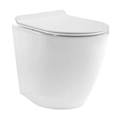 Swiss Madison Well Made Forever SM-WT514 St. Tropez Back to Wall Toilet in Glossy White