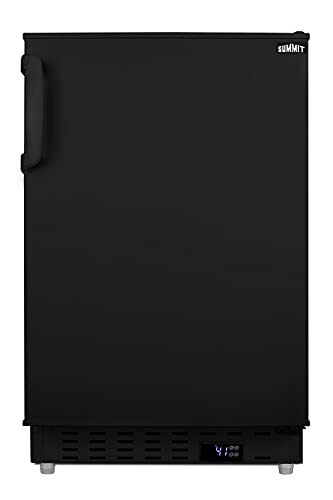 Summit Appliance ALR47B Built-in Undercounter ADA Compliant Residential All-Refrigerator in Black with Door Storage, Interior Light, Open Door Alarm, Adjustable Thermostat and Automatic Defrost