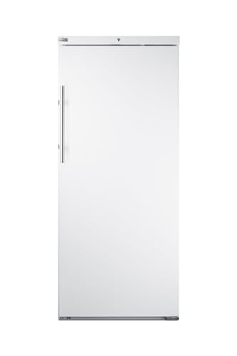 AccuCold AFS23ML 28 Pharmacy Freezer With 23 Cu. Ft. Capacity Forced Air Cooling Temperature Alarm LED Control Panel And Self-Closing Door In Stainless Steel