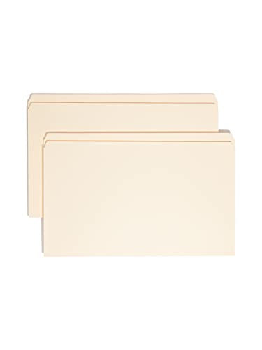 Smead File Folder, Reinforced Straight-Cut Tab (Not Undercut), Legal Size, Manila, 100 per Box (15310)