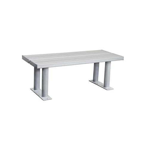 Salsbury Industries Aluminum ADA Locker Bench with Back Support - 42 Inches Wide