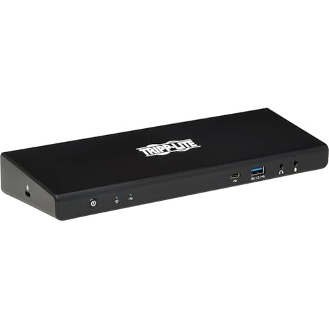 Tripp Lite USB-C Docking Station, 14 Port USB C Dock for Dual Display, 5K 60 Hz DisplayPort DP, 4K 60 Hz HDMI, USB 3.2 Gen 1, USB A & USB C Hub, GbE, 85W PD Charging, Black (U442-DOCK21-B)