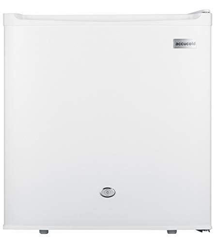 Summit Appliance FFAR23L Accucold 19" Wide Compact All-Refrigerator; Automatic Defrost; Factory-installed Lock; Internal Fan Cooling; 1.7 cu.ft Capacity; LED Lighting; Adjustable Thermostat; White
