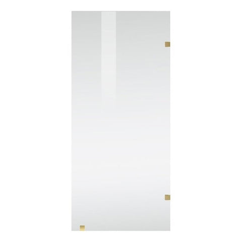 Elegant Kitchen and Bath Laredo Stainless Steel Shower Door in Gold