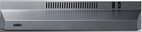 Summit 30” Under Cabinet Convertible Range Hood, Stainless Steel- H30RSS