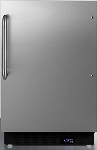 Summit Appliance 2.68 CU. FT. Manual DEFROST MINI Upright Freezer in Stainless Steel,