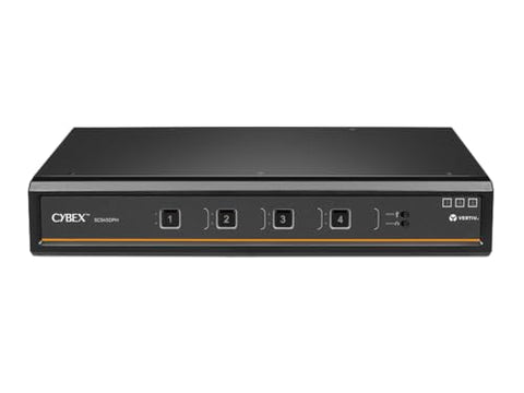 Vertiv Avocent Cybex SC900 Secure Desktop KVM Switch, Dual Head Monitor, 4 Port, Universal and DPP, USB-C, Common Access Card (CAC), NIAP Version 4.0 Certified, TAA Compliant (SC945DPHC-400)