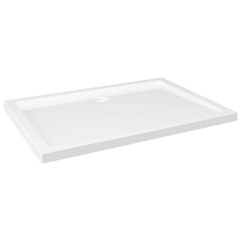 vidaXL Shower Base Tray, Bathroom Tray, Low Threshold Shower Pan, Slip-resistant, Easy to Clean & Assemble, Reinforced ABS, 31,5"x43,3"x1,6", White