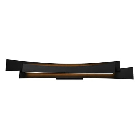 CWI Lighting 36'' Modern Black LED Vanity Light for Bathroom, Powder Room, Hallway – Integrated LED, No Bulb Required – BACL Certified with 3-Year Warranty