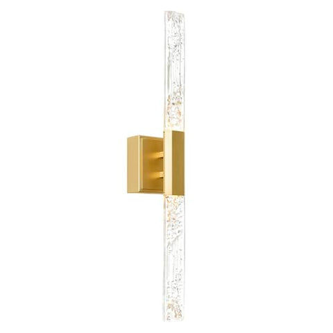 CWI Lighting 24'' Modern Brass LED Vanity Light for Bathroom, Powder Room, Hallway – Integrated LED – BACL Certified with 3-Year Warranty